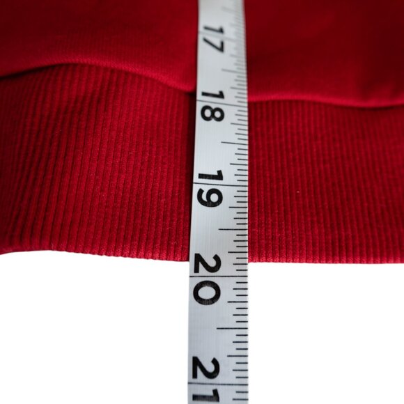 Guess NWT 2-Piece Red and Black Crop Top Hooded Sweatshirt With Joggers - Picture 8 of 13